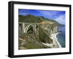 Road Bridge on Highway One Near Big Sur, California, USA-Gavin Hellier-Framed Photographic Print