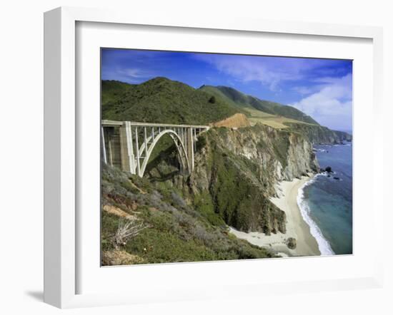 Road Bridge on Highway One Near Big Sur, California, USA-Gavin Hellier-Framed Photographic Print