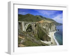 Road Bridge on Highway One Near Big Sur, California, USA-Gavin Hellier-Framed Photographic Print