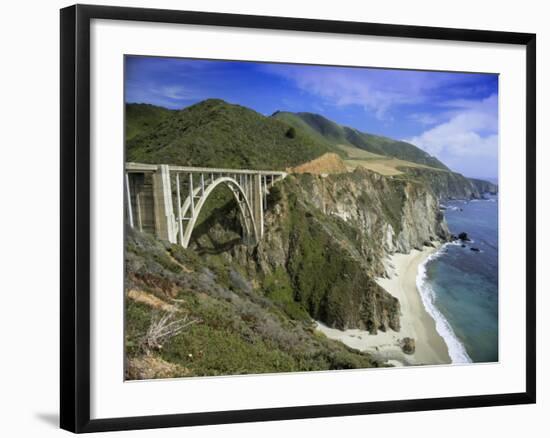 Road Bridge on Highway One Near Big Sur, California, USA-Gavin Hellier-Framed Photographic Print