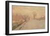 Road by the Seine at Neuilly in Winter, C.1888-Alberto Pasini-Framed Giclee Print