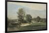 Road by the Water, C.1865?-70 (Oil on Canvas)-Jean Baptiste Camille Corot-Framed Giclee Print