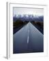 Road Connecting El Calafate with Los Glaciares National Park Through a Windshield in Argentina-null-Framed Photographic Print