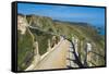 Road Connecting the Narrow Isthmus of Greater and Little Sark, Channel Islands, United Kingdom-Michael Runkel-Framed Stretched Canvas