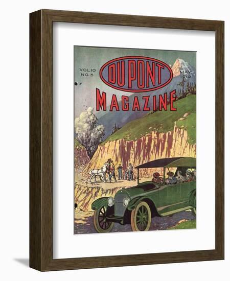 Road Construction, Front Cover of the 'Dupont Magazine', May 1919-American School-Framed Giclee Print