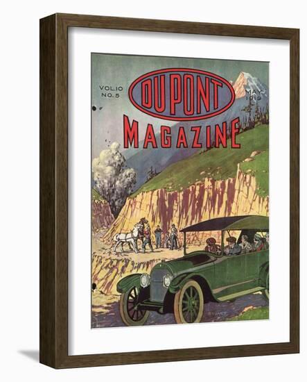 Road Construction, Front Cover of the 'Dupont Magazine', May 1919-American School-Framed Giclee Print