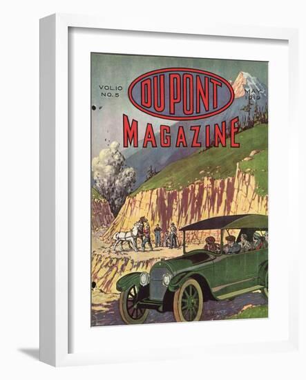 Road Construction, Front Cover of the 'Dupont Magazine', May 1919-American School-Framed Giclee Print