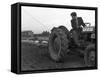 Road Construction Work, Doncaster, South Yorkshire, November 1955-Michael Walters-Framed Stretched Canvas