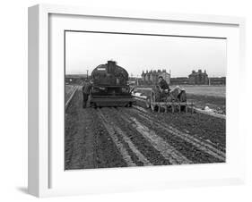 Road Construction Work, Doncaster, South Yorkshire, November 1955-Michael Walters-Framed Photographic Print