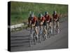 Road Cycling Team in Action-null-Stretched Canvas