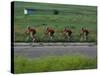 Road Cycling Team in Action-null-Stretched Canvas