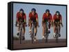 Road Cycling Team in Action-null-Framed Stretched Canvas