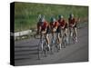 Road Cycling Team in Action-null-Stretched Canvas