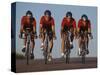 Road Cycling Team in Action-null-Stretched Canvas
