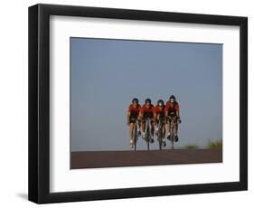 Road Cycling Team in Action-null-Framed Photographic Print