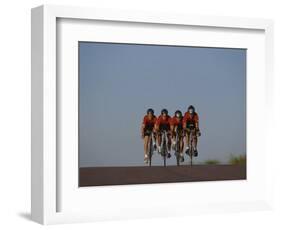 Road Cycling Team in Action-null-Framed Photographic Print