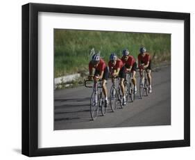 Road Cycling Team in Action-null-Framed Photographic Print