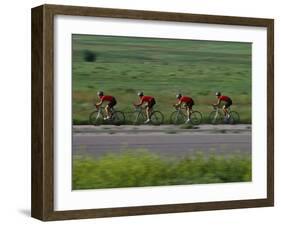 Road Cycling Team in Action-null-Framed Photographic Print