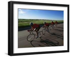 Road Cycling Team in Action-null-Framed Photographic Print