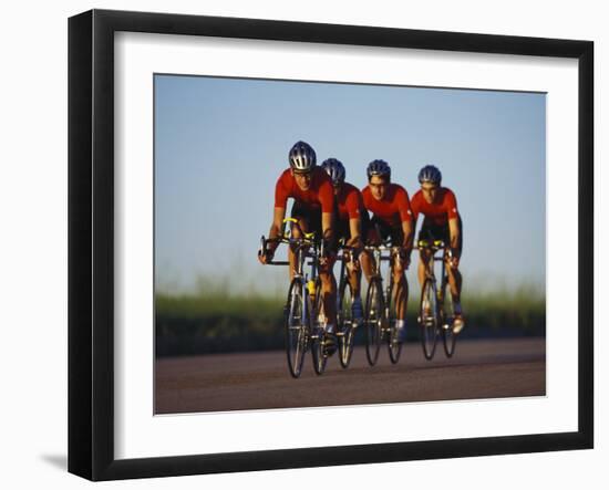 Road Cycling Team in Action-null-Framed Photographic Print