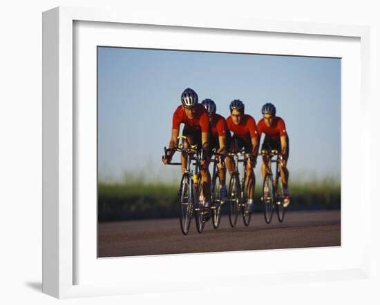 Road Cycling Team in Action-null-Framed Photographic Print