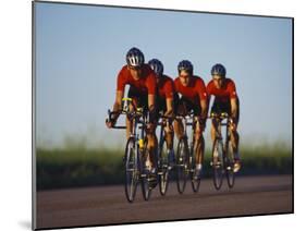 Road Cycling Team in Action-null-Mounted Photographic Print