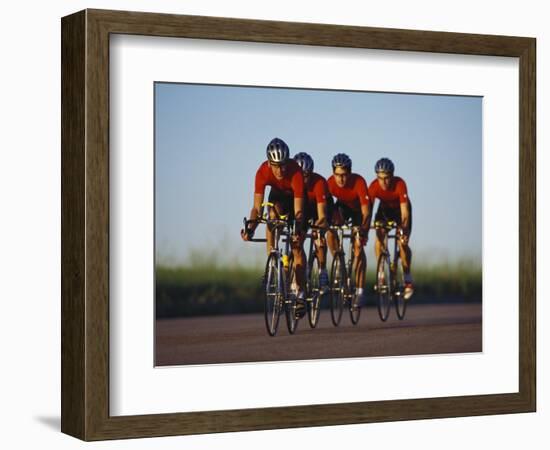 Road Cycling Team in Action-null-Framed Photographic Print