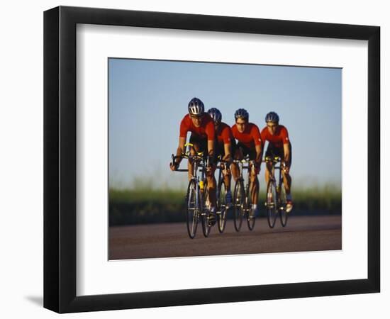 Road Cycling Team in Action-null-Framed Photographic Print