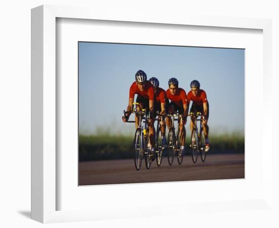 Road Cycling Team in Action-null-Framed Photographic Print