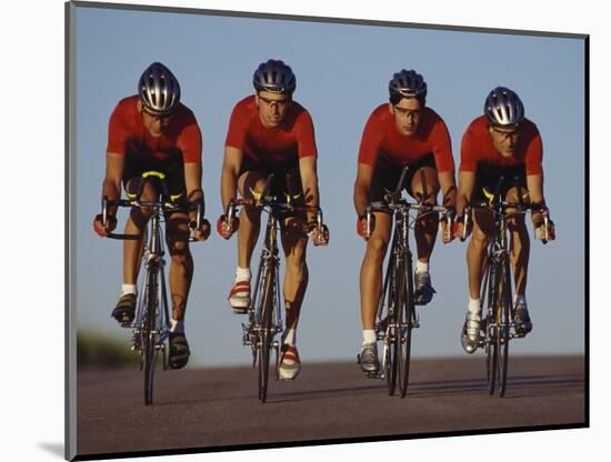 Road Cycling Team in Action-null-Mounted Photographic Print