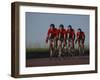 Road Cycling Team in Action-null-Framed Photographic Print