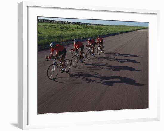 Road Cycling Team in Action-null-Framed Photographic Print