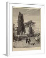 Road from Cavi to Genazzano-null-Framed Giclee Print