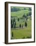 Road From Pienza to Montepulciano, Monticchiello, Val D'Orcia, Tuscany, Italy-Sergio Pitamitz-Framed Photographic Print