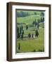 Road From Pienza to Montepulciano, Monticchiello, Val D'Orcia, Tuscany, Italy-Sergio Pitamitz-Framed Photographic Print