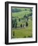 Road From Pienza to Montepulciano, Monticchiello, Val D'Orcia, Tuscany, Italy-Sergio Pitamitz-Framed Photographic Print