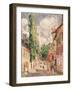 Road in a Village-Alfred Sisley-Framed Giclee Print