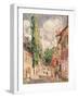 Road in a Village-Alfred Sisley-Framed Giclee Print