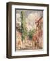 Road in a Village-Alfred Sisley-Framed Giclee Print