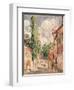 Road in a Village-Alfred Sisley-Framed Giclee Print