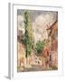 Road in a Village-Alfred Sisley-Framed Giclee Print