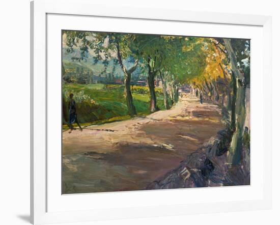 Road in Godramstein, 1909-Max Slevogt-Framed Giclee Print