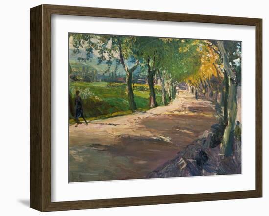 Road in Godramstein, 1909-Max Slevogt-Framed Giclee Print