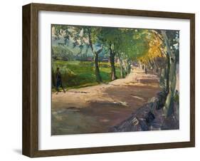 Road in Godramstein, 1909-Max Slevogt-Framed Giclee Print