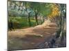 Road in Godramstein, 1909-Max Slevogt-Mounted Giclee Print