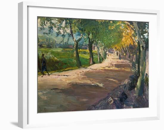 Road in Godramstein, 1909-Max Slevogt-Framed Giclee Print