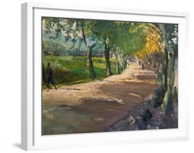 Road in Godramstein, 1909-Max Slevogt-Framed Giclee Print