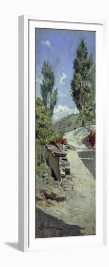 Road in Hills-Adolfo Belimbau-Framed Premium Giclee Print
