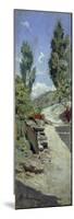 Road in Hills-Adolfo Belimbau-Mounted Premium Giclee Print