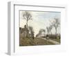 Road in Louveciennes, 1870-Camille Pissarro-Framed Giclee Print